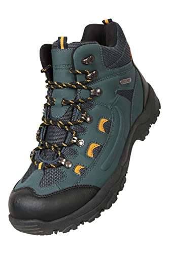 Mountain Warehouse Adventurer Regenstiefel für Herren - wasserdichte Wanderschuhe aus Synthetik und Textil für Herren, zusätzlicher Grip - Allwetterschuhe zum Wandern Blau 47 von Mountain Warehouse