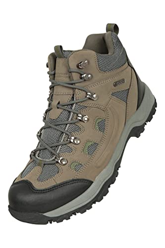 Mountain Warehouse Adventurer Regenstiefel für Herren - wasserdichte Wanderschuhe aus Synthetik und Textil für Herren, zusätzlicher Grip - Allwetterschuhe zum Wandern Khaki 42 von Mountain Warehouse