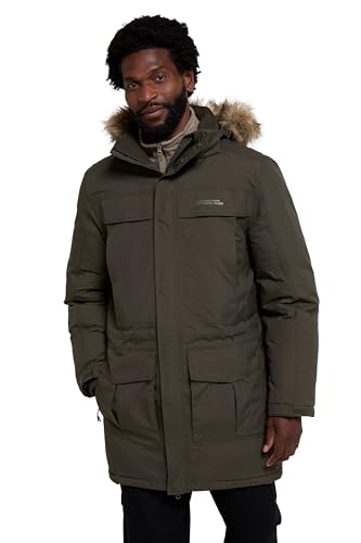 Mountain Warehouse Antarctic Extreme Daunenjacke für Herren - Winterjacke. Verstellbar, wasserfest, schnelltrocknend, atmungsaktiv Dunkel Khaki Medium Mountain Warehouse Antarctic Extreme Daunenjacke für Herren - Winterjacke. Verstellbar, wasserfest, schnelltrocknend, atmungsaktiv Dunkel Khaki Medium von Mountain Warehouse