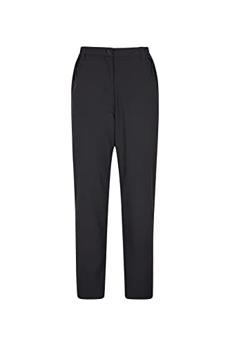 Mountain Warehouse Arctic Damen-Thermohose - mit Fleece gefütterte Hose, Stretch-Material, viele Taschen, innerer Hosenbund, warm - für Wlaking, Campen, Wandern Schwarz 44 von Mountain Warehouse