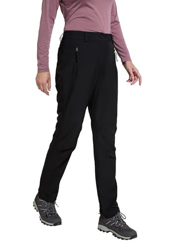 Mountain Warehouse Arctic II Fleecegefütterte Damenhose mit Stretch Schwarz Damengröße EU 42 von Mountain Warehouse