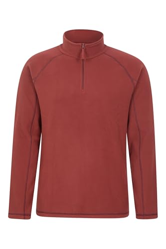 Mountain Warehouse Ashbourne II Herren Fleece mit Reißverschluss Burgund X-Large von Mountain Warehouse