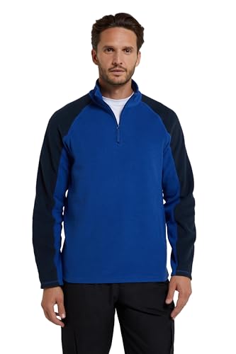 Mountain Warehouse Ashbourne II Herren Fleece mit Reißverschluss Kobalt 2X-Large von Mountain Warehouse