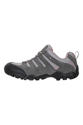 Mountain Warehouse Belfour wasserfeste Damen-Schuhe - leichte, wasserdichte und atmungsaktive Lauf-, Fitness- und Wanderschuhe mit Dämpfung für Damen, perfekt zum Reisen Hellgrau 42 EU von Mountain Warehouse