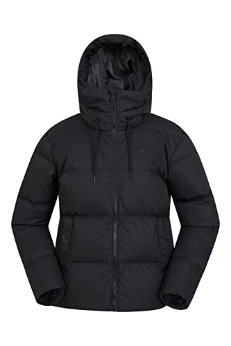 Mountain Warehouse Bequeme Damenjacke mit Daunenfüllung - wasserabweisende Winterjacke, Daunenbauschkraft 600, warme Pufferjacke - für Winterreisen & Alltag Schwarz Damengröße EU 38 Mountain Warehouse Bequeme Damenjacke mit Daunenfüllung - wasserabweisende Winterjacke, Daunenbauschkraft 600, warme Pufferjacke - für Winterreisen & Alltag Schwarz Damengröße EU 38 von Mountain Warehouse