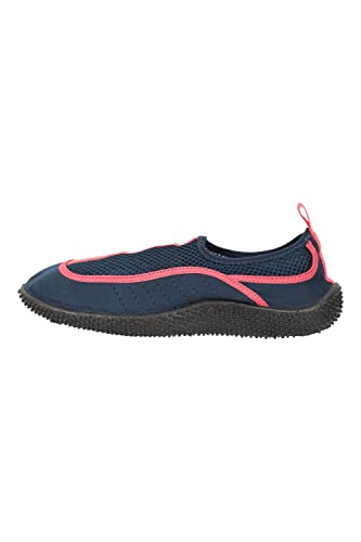 Mountain Warehouse Bermuda Aqua-Schuhe für Damen - Neopren-Wasserschuhe, Netzeinsatz, leicht, Schwimmschuhe zum Schlüpfen - Für Strand und Unterwassergehen Marineblau 39 EU von Mountain Warehouse