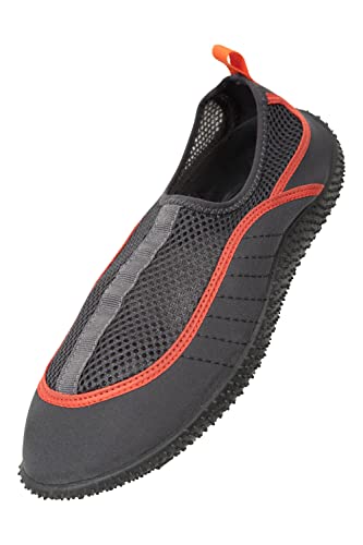 Mountain Warehouse Bermuda Aqua-Schuhe für Herren - Schwimmschuhe zum Schlüpfen, leicht, Wasserschuhe, Neopren, Netzeinsatz - Schutz bei Unterwassergehen im Urlaub Orange 41 von Mountain Warehouse