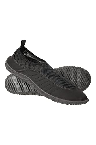 Mountain Warehouse Bermuda Aqua-Schuhe für Herren - Schwimmschuhe zum Schlüpfen, leicht, Wasserschuhe, Neopren, Netzeinsatz - Schutz bei Unterwassergehen im Urlaub Schwarz 43 von Mountain Warehouse