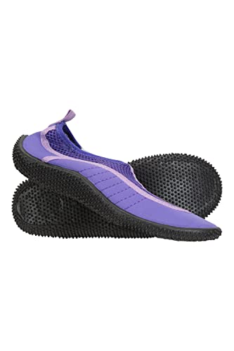 Mountain Warehouse Bermuda Aqua-Schuhe für Kinder - Neopren-Schwimmschuhe, Netzeinsätze, leicht, Wasserschuhe, Schuhsocken - Für Strand, Wasser und Tauchen Violett 35 von Mountain Warehouse