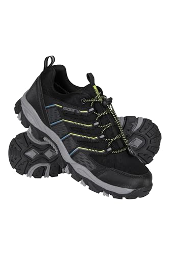 Mountain Warehouse Bolt wasserdichte Kinder Turnschuhe Schwarz Kinder-Schuhgröße 32 DE von Mountain Warehouse