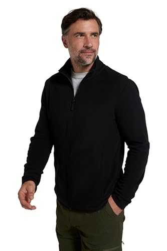 Mountain Warehouse Camber Herren Fleecejacke Schwarz Large von Mountain Warehouse