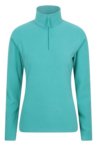 Mountain Warehouse Camber Half Zip Women's Fleece - Leichtes, warmes & kuscheliges Half Zip Sweatshirt Top - Ideal für Camping, Outdoor, Reisen & Wandern Aquamarin X-Large von Mountain Warehouse