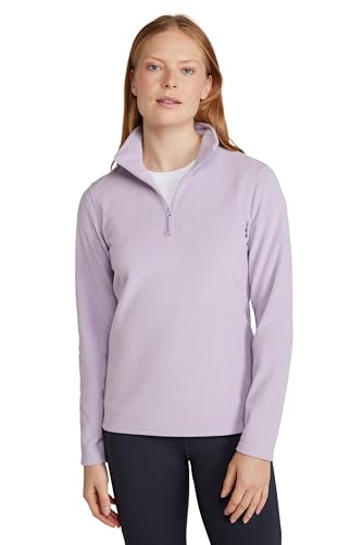 Mountain Warehouse Camber Half Zip Women's Fleece - Leichtes, warmes & kuscheliges Half Zip Sweatshirt Top - Ideal für Camping, Outdoor, Reisen & Wandern Violett X-Large von Mountain Warehouse