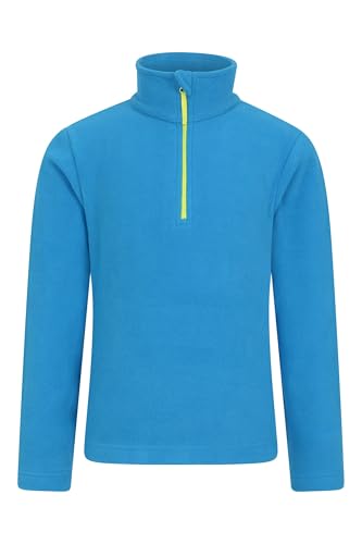 Mountain Warehouse Camber II Kinder-Fleece mit Reißverschluss Kobalt Kinder 140 DE (9-10 Jahre) von Mountain Warehouse