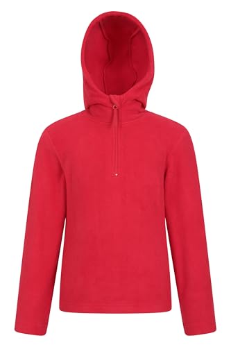 Mountain Warehouse Camber II Kinder Microfleece Hoodie Dunkel Rot Kinder 164 DE (13 Jahre) von Mountain Warehouse