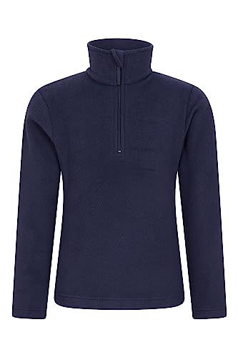 Mountain Warehouse Camber II Kinder-Fleece mit Reißverschluss Blau 5-6 Jahre von Mountain Warehouse