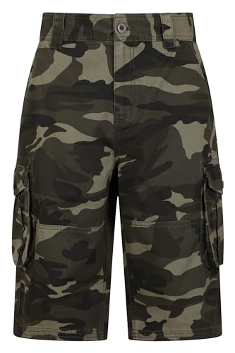 Mountain Warehouse Cargoshorts mit Tarnmuster für Herren - Shorts aus 100% Baumwolltwill, leicht, atmungsaktiv, strapazierfähig Khaki 50W von Mountain Warehouse