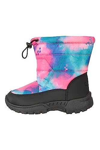 Mountain Warehouse Caribou Junior-Schneestiefel mit Aufdruck - Schneefest, Strapazierfähig, Gut geeignet - winter Hellrosa 27 von Mountain Warehouse