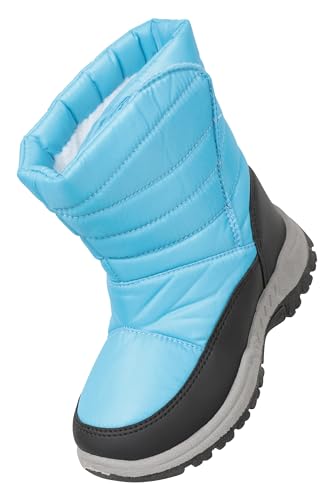 Mountain Warehouse Caribou Junior-Schneestiefel mit Aufdruck - Schneefest, Strapazierfähig, Gut geeignet - winter Intensiv Blau 27 von Mountain Warehouse