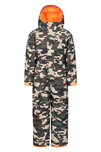 Mountain Warehouse Cloud Kinder Schneeanzug - Wasserdichter, einteiliger Winteroverall mit verschweißten Nähten & Fleece-Futter für Mädchen und Jungen - für Regen & Winter Camouflage 2-3 Jahre von Mountain Warehouse