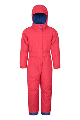 Mountain Warehouse Cloud Kinder Schneeanzug - Wasserdichter, einteiliger Winteroverall mit verschweißten Nähten & Fleece-Futter für Mädchen und Jungen - für Regen & Winter Rot 2-3 Jahre von Mountain Warehouse