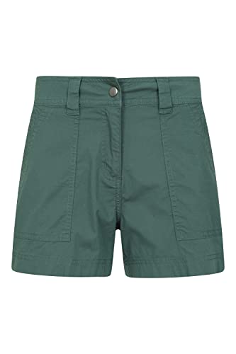 Mountain Warehouse Coast Damenshorts mit Stretchanteil - Leichte Damenshorts, strapazierfähig, 4-Wege-Stretch, Pflegeleichte Damenhose - Für Reisen Grün 48 von Mountain Warehouse