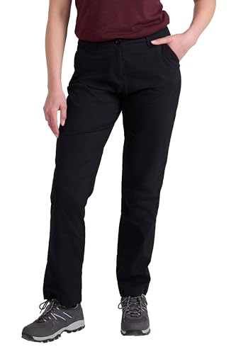 Mountain Warehouse Coastal Stretch Capris für Damen - atmungsaktive, leichte Hose mit schnelltrocknendem Stoff und vielen Taschen - ideal für den Herbst und Herbst Winter Schwarz Damengröße EU 52 von Mountain Warehouse