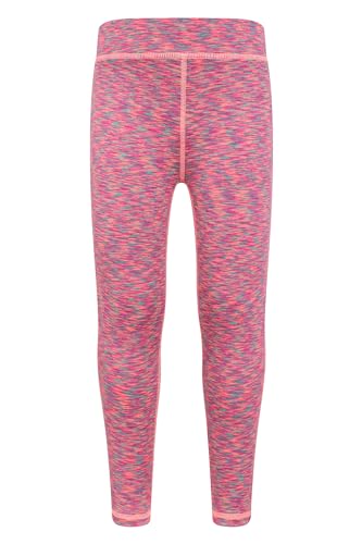 Mountain Warehouse Cosmo Leggings Für Mädchen - Feuchtigkeitsregulierende Hose, Kinderhose, Dehnbare Jeggings, meliertes Design - Für Reisen, Wandern, Herbst Hellorange 11-12 Jahre von Mountain Warehouse