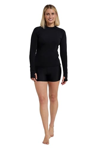 Mountain Warehouse Damen UV Badeshirt - Langärmlig Tiefschwarz Damengröße EU 38 Mountain Warehouse Damen UV Badeshirt - Langärmlig Tiefschwarz Damengröße EU 38 von Mountain Warehouse