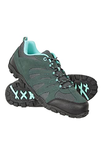Mountain Warehouse Damen-Wanderschuhe - atmungsaktives Mesh-Obermaterial, strapazierfähige Gummi-Laufsohle, Freizeitschuhe, Eva-Fußbett - ideal zum Wandern Petrol Damen-Schuhgröße 42 DE von Mountain Warehouse