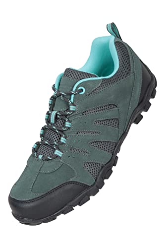 Mountain Warehouse Damen-Wanderschuhe - atmungsaktives Mesh-Obermaterial, strapazierfähige Gummi-Laufsohle, Freizeitschuhe, Eva-Fußbett - ideal zum Wandern Petrolblau 42 EU von Mountain Warehouse