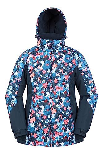 Mountain Warehouse Dawn Skijacke für Damen - Schneedicht, warme Snowboardjacke, Fleecefutter, Bündchen, Saum und Kapuze zum Verstellen - Ideale Winterjacke Blaugrün 34 von Mountain Warehouse