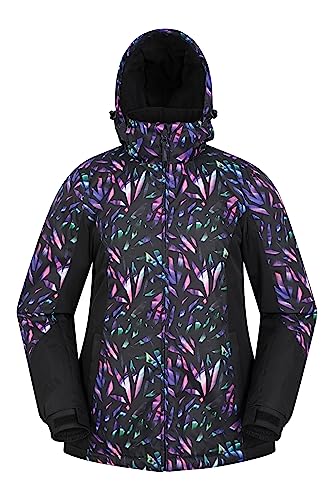 Mountain Warehouse Dawn Skijacke für Damen - Schneedicht, warme Snowboardjacke, Fleecefutter, Bündchen, Saum und Kapuze zum Verstellen - Ideale Winterjacke Kaleidoskop 38 von Mountain Warehouse