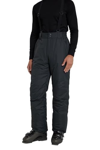 Mountain Warehouse Dusk II Mens Ski Pants - Warm gefütterte Fleece-Hose, Thermisch getestet bei -20 °C & Snowpoof - Winter Skifahren, Wintersport, Wandern Grau Medium von Mountain Warehouse