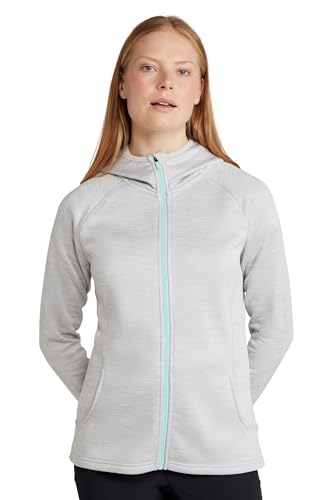 Mountain Warehouse Dynamic Chakra IsoCool-Damen-Hoodie – Herbst Winterpullover, leicht, schnell trocknend, atmungsaktiv, transportiert Feuchtigkeit ab – Reisen Anthrazitgrau Damengröße EU 42 von Mountain Warehouse