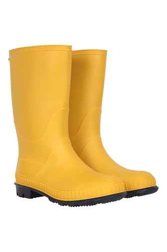 Mountain Warehouse Einfarbige Kinder-Gummistiefel - PVC-Regenschuhe für den Außenbereich, strapazierfähige Sohlen, weiches Jerseyfutter Senf Kinder-Schuhgröße 36 DE Mountain Warehouse Einfarbige Kinder-Gummistiefel - PVC-Regenschuhe für den Außenbereich, strapazierfähige Sohlen, weiches Jerseyfutter Senf Kinder-Schuhgröße 36 DE von Mountain Warehouse