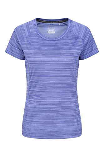 Mountain Warehouse Endurance Damen-T-Shirt - IsoCool Damen-T-Shirt mit UV-Schutz LSF 30+, atmungsaktives, leichtes T-Shirt für Damen - zum Joggen, Reisen & Freizeit Kobalt 38 von Mountain Warehouse