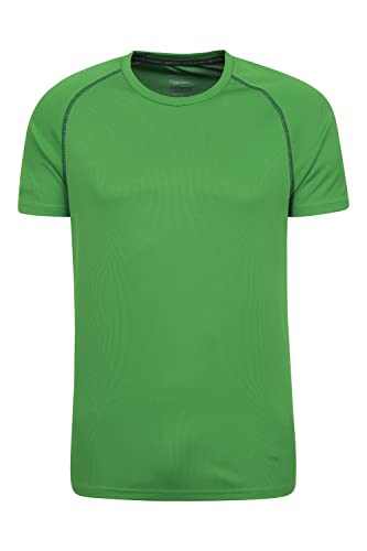 Mountain Warehouse Endurance Isocool SS Herren Multifunktions-Shirt - atmungsaktives Herren-T-Shirt zum Laufen, Joggen, Radfahren, Wandern und für Outdoor Dunkelgrün 3XL von Mountain Warehouse