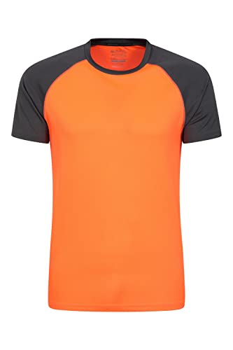 Mountain Warehouse Endurance Isocool SS Herren Multifunktions-Shirt - atmungsaktives Herren-T-Shirt zum Laufen, Joggen, Radfahren, Wandern und für Outdoor Orange XXL von Mountain Warehouse