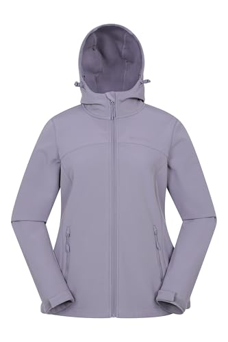 Mountain Warehouse Exodus Damen-Softshell-Jacke – Atmungsaktiv, Verstellbar, Wasser- und Windabweisende Damen-Regenjacke – Ideal für Herbst, Wandern, Radfahren Flieder Damengröße EU 50 Mountain Warehouse Exodus Damen-Softshell-Jacke – Atmungsaktiv, Verstellbar, Wasser- und Windabweisende Damen-Regenjacke – Ideal für Herbst, Wandern, Radfahren Flieder Damengröße EU 50 von Mountain Warehouse