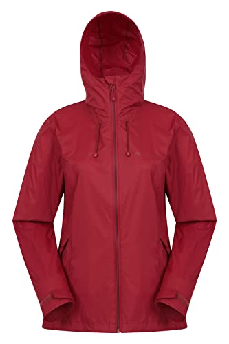 Mountain Warehouse Exodus Wasserdichte Windjacke für Kinder - Leichte, Atmungsaktive Softshell-Regenjacke, Rot, 128 DE (7-8 Jahre) von Mountain Warehouse