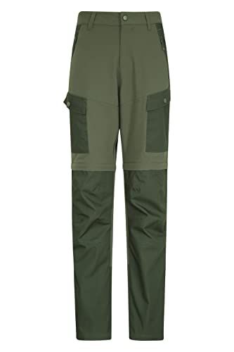 Mountain Warehouse Expedition Hybrid Damenlaufhose - Damenhose Wasserabweisend, dehnbar - Ideal zum (Berg) wandern, Outdoor und Trekking Khaki 54 von Mountain Warehouse