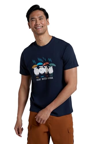 Mountain Warehouse Great British Weather Herren T-Shirt Marine X-Large von Mountain Warehouse