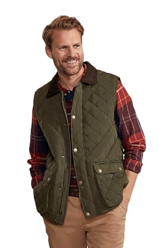 Mountain Warehouse HINTER BERWICK MENS QUILTED PADDED GILET Khaki M von Mountain Warehouse