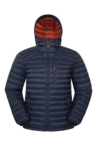 Mountain Warehouse Henry II Daunen-Steppweste für Herren - Leicht, wasserfest, Perfekt für Winter Marine X-Small von Mountain Warehouse