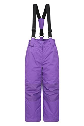 Mountain Warehouse Honey Kinder Schneehose - schneesicher, Schneegamaschen, Verstärkte Knie Ski Bekleidung mit Reißverschluss am Knöchel und abnehmbaren Trägern, Winter Fusion 2-3 Jahre von Mountain Warehouse