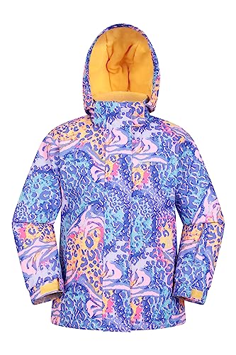 Mountain Warehouse Honey Skijacke für Kinder - Schneedicht, Kinderjacke mit Fleecefutter, Schneerock, Winterjacke- Hält Kinder warm Leopard 11-12 Jahre von Mountain Warehouse