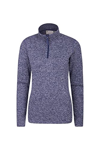 Mountain Warehouse Idris Fleecejacke Für Damen - Weich, atmungsaktiv, schnelltrocknend, pillingfrei - Für Wandern, Frühling, Winter Marineblau 36 von Mountain Warehouse