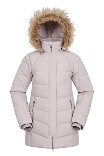 Mountain Warehouse Isla II Daunenjacke für Damen - Leichte Winterjacke, Damenjacke,wasserbeständig Regenjacke - Ideal für Camping Hellbeige 38 von Mountain Warehouse