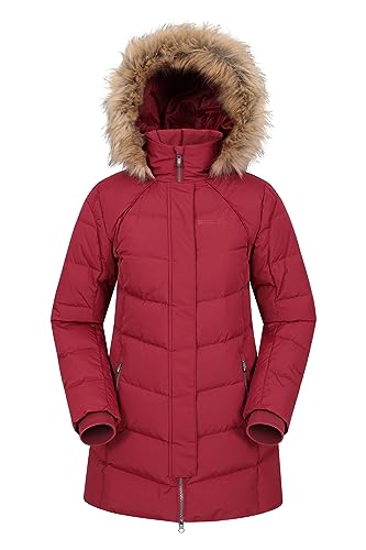 Mountain Warehouse Isla II Daunenjacke für Damen - Leichte Winterjacke, Damenjacke,wasserbeständig Regenjacke - Ideal für Camping Rost 36 von Mountain Warehouse